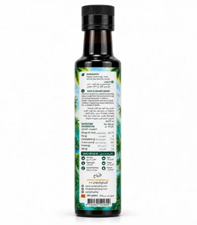 Zartaj Coconut Amino Bottle Back View
