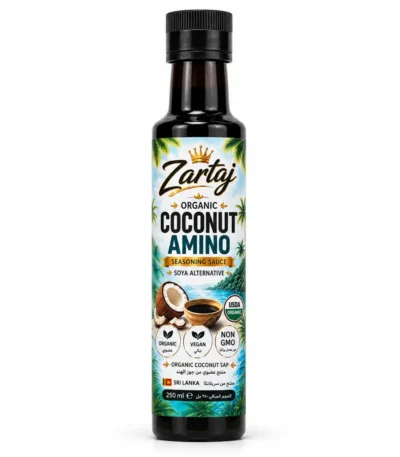 Zartaj Organic Coconut Amino Sauce Bottle