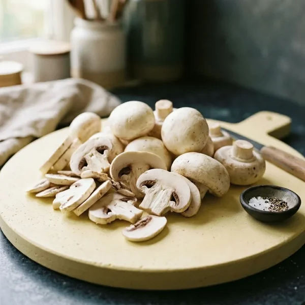 White Baby Button Mushroom (250g) – Fresh Delicate Miniature Mushrooms | Tender Sweet Gourmet Sauteing Mushrooms Dubai