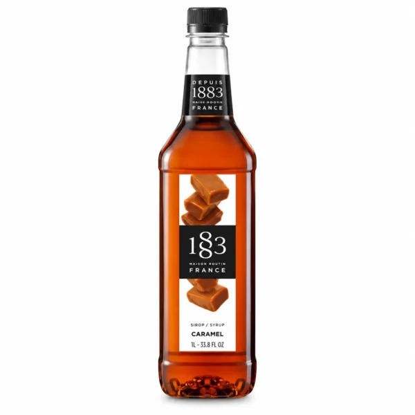 1883 Caramel Syrup (1 Litre Pet Bottle) – Premium French Flavoured Syrup | Coffee & Mocktail Syrup Dubai