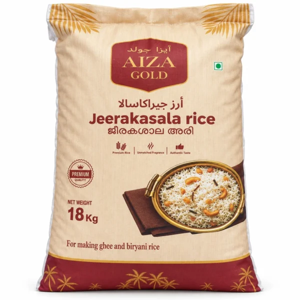 Aiza Gold Jeerakasala Rice 18KG | Premium Basmati & Long Grain Rice UAE