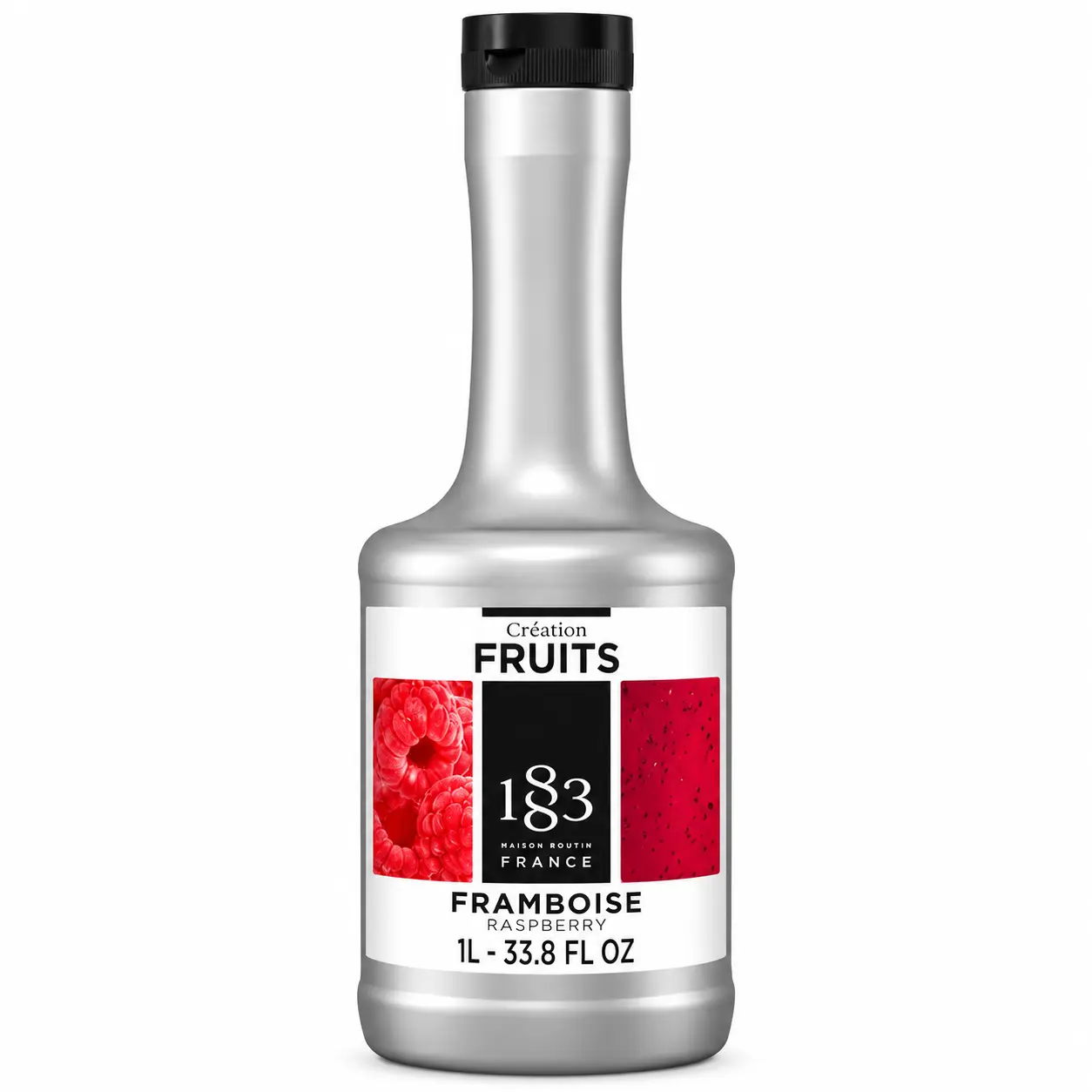 Création Fruits Raspberry Bottle 1883 Raspberry Puree (1 Litre) – Real Raspberry Fruit Puree | Coffee & Beverage Mix Dubai - Image 1