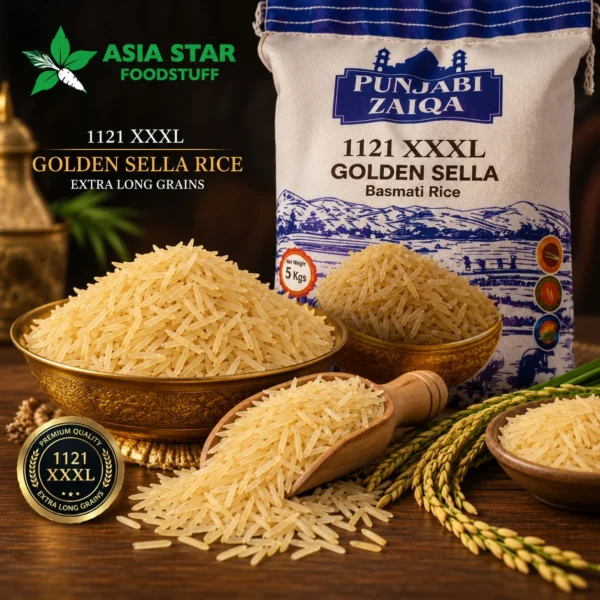 Golden Sella Basmati Rice 5KG Bag | Premium Basmati & Long Grain Rice UAE