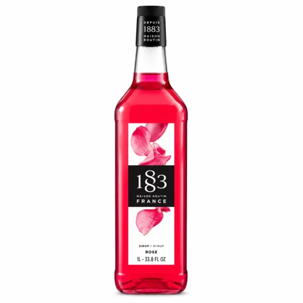 1883 Rose Syrup (1 Litre) – Premium French Flavoured Syrup | Coffee & Mocktail Syrup Dubai