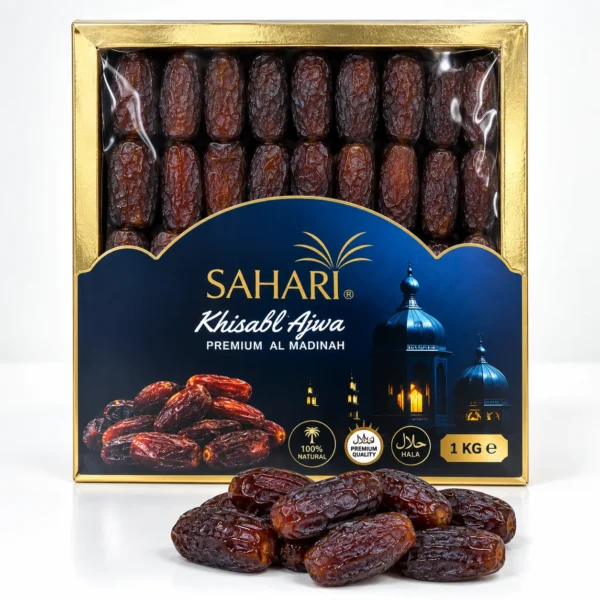 Mabroom Golden Box (8 x 1 Kg (8 Kg Box)) - Premium Mabroom Golden Box | Premium Dates UAE