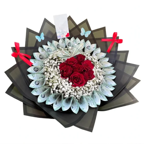 Money Bouquet (200 AED) | Fresh Flower Bouquets & Gifts UAE