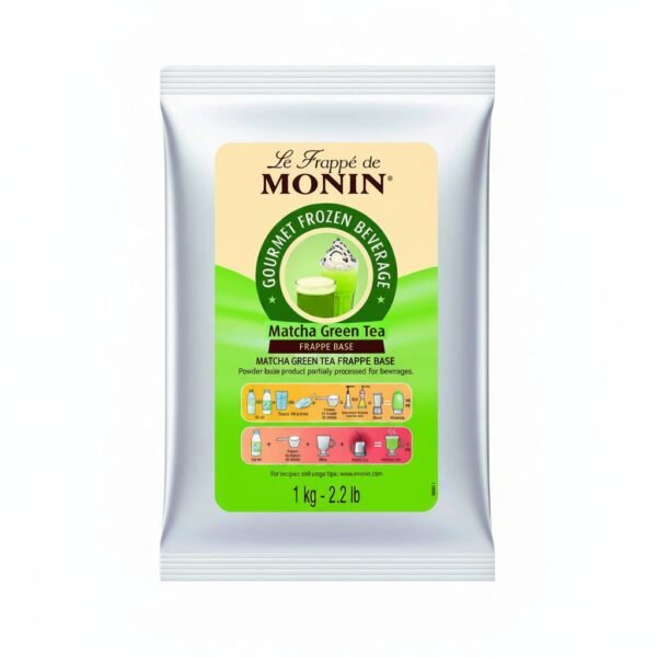 Monin Matcha Green Tea Frappe Base (1KG) – Ready-to-Blend Matcha Frappe | Beverage Mix for Cafés Dubai