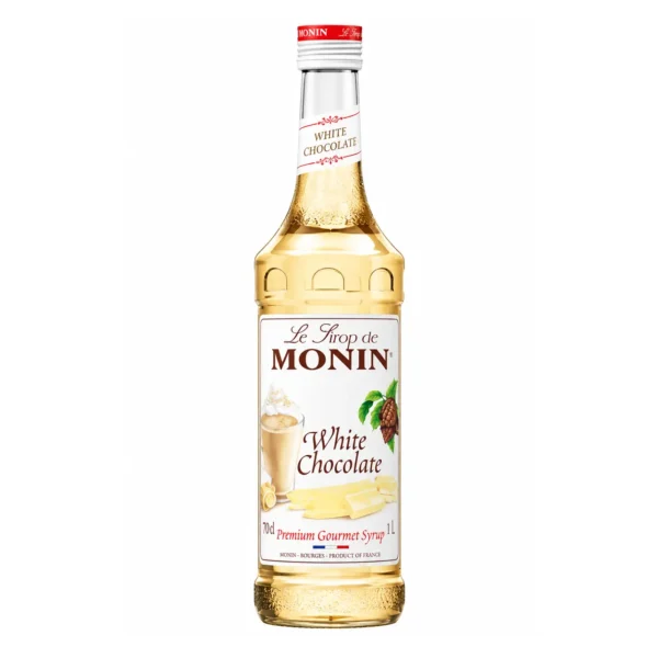 Monin White Chocolate Syrup (700ML) – Premium Flavoured Syrup | Coffee, Mocktail & Dessert Syrup Dubai