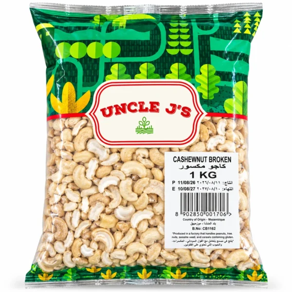 Uncle J's Broken Cashew Nut 1KG - Premium Uncle J's Broken Cashew Nut 1KG | Quality Grocery Essentials UAE