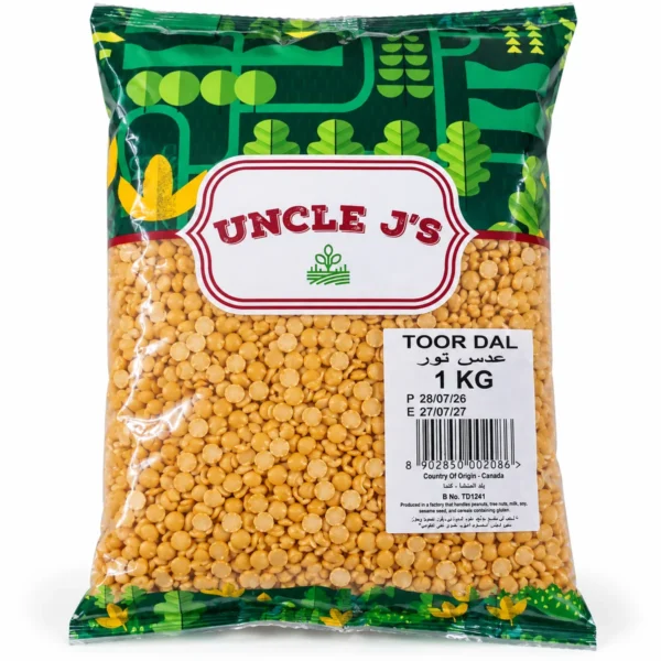 Uncle J's Toor Dal (1 Kg) - Premium Fresh Uncle J's Toor Dal | Quality Pulses & Grains for Kitchens UAE